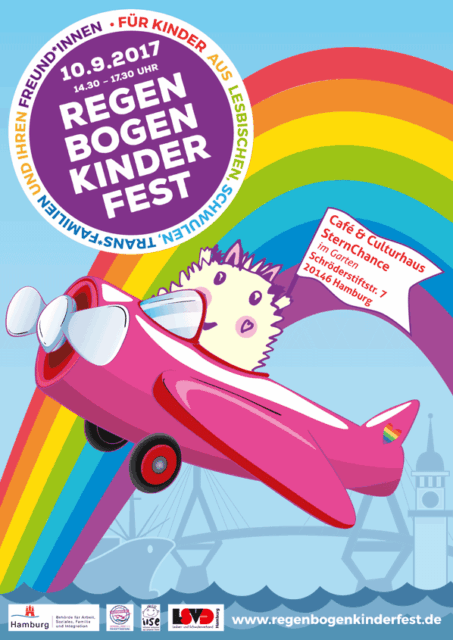 Regenbogenkinderfest-Plakat Regenbogenkinderfest Plakat 2017